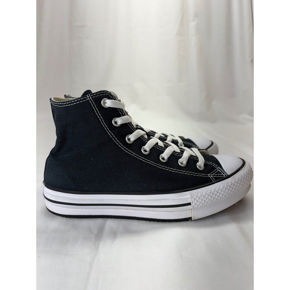 Converse Chuck Taylor All Star High Top Black Canvas Sneakers M7650 - Picture 4 of 16